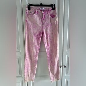 NWOT Cello pink tie dye jeans sz 7